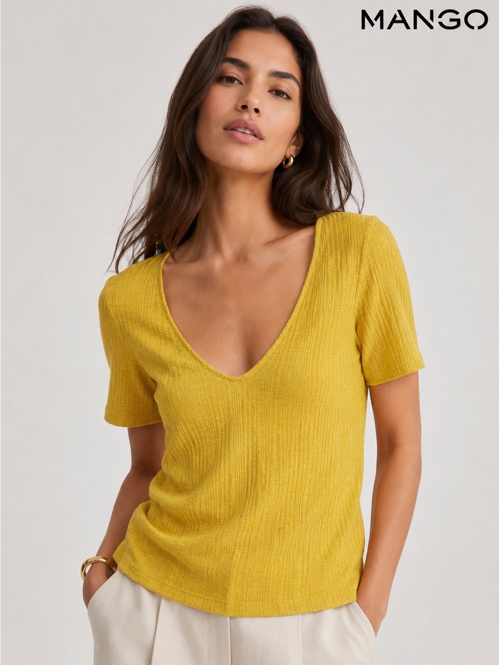 Mango Sheer Top